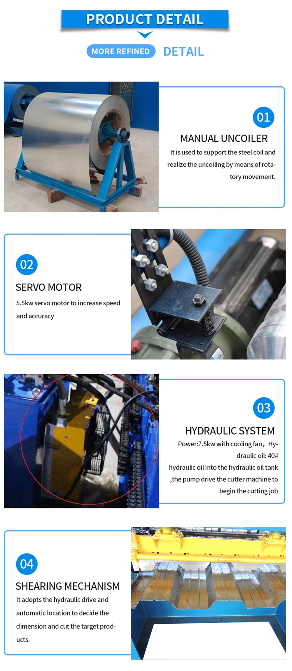 Floor deck roll forming machine