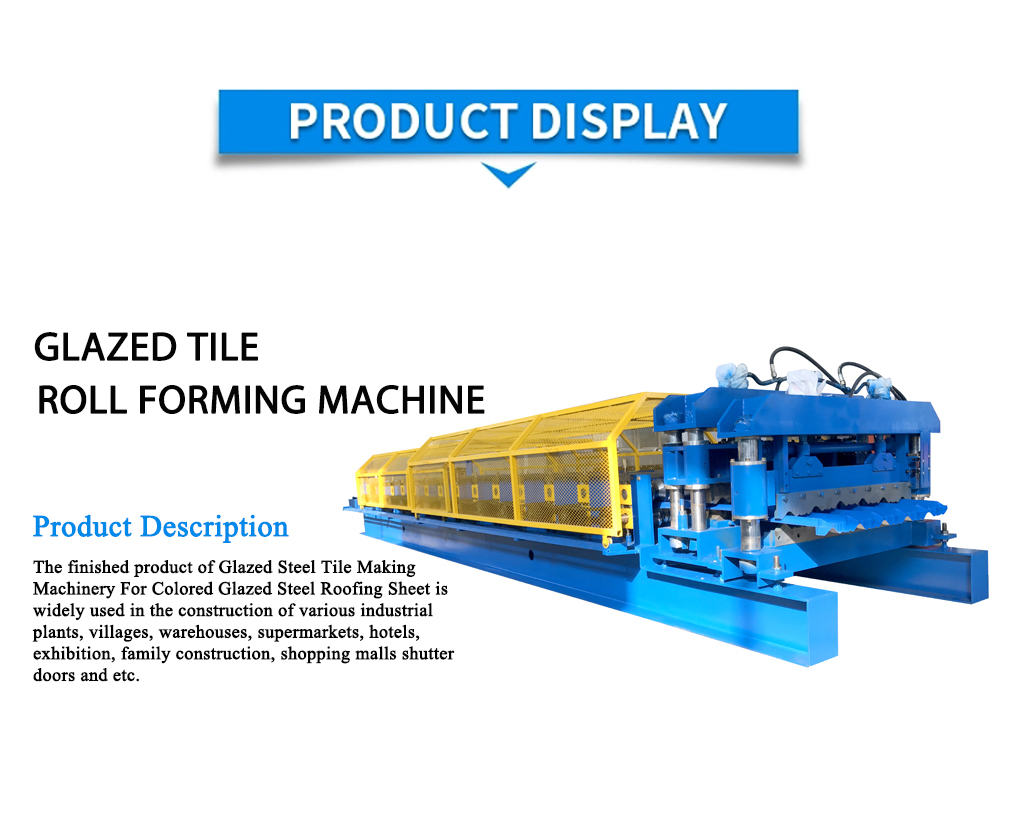 Glazed tile roofing machine