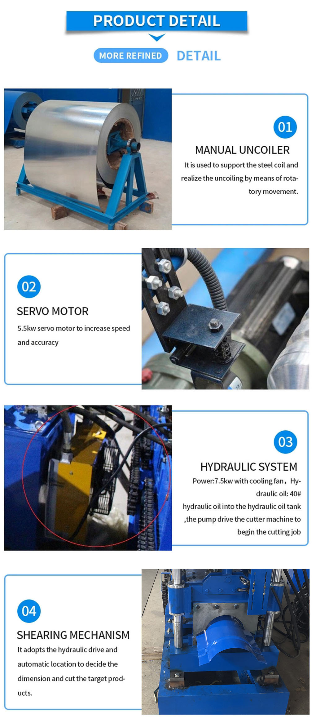 Ridge cap roll forming machine