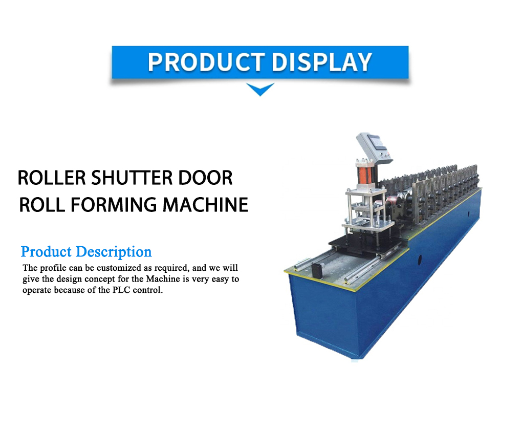 Roller shutter door roll forming machine