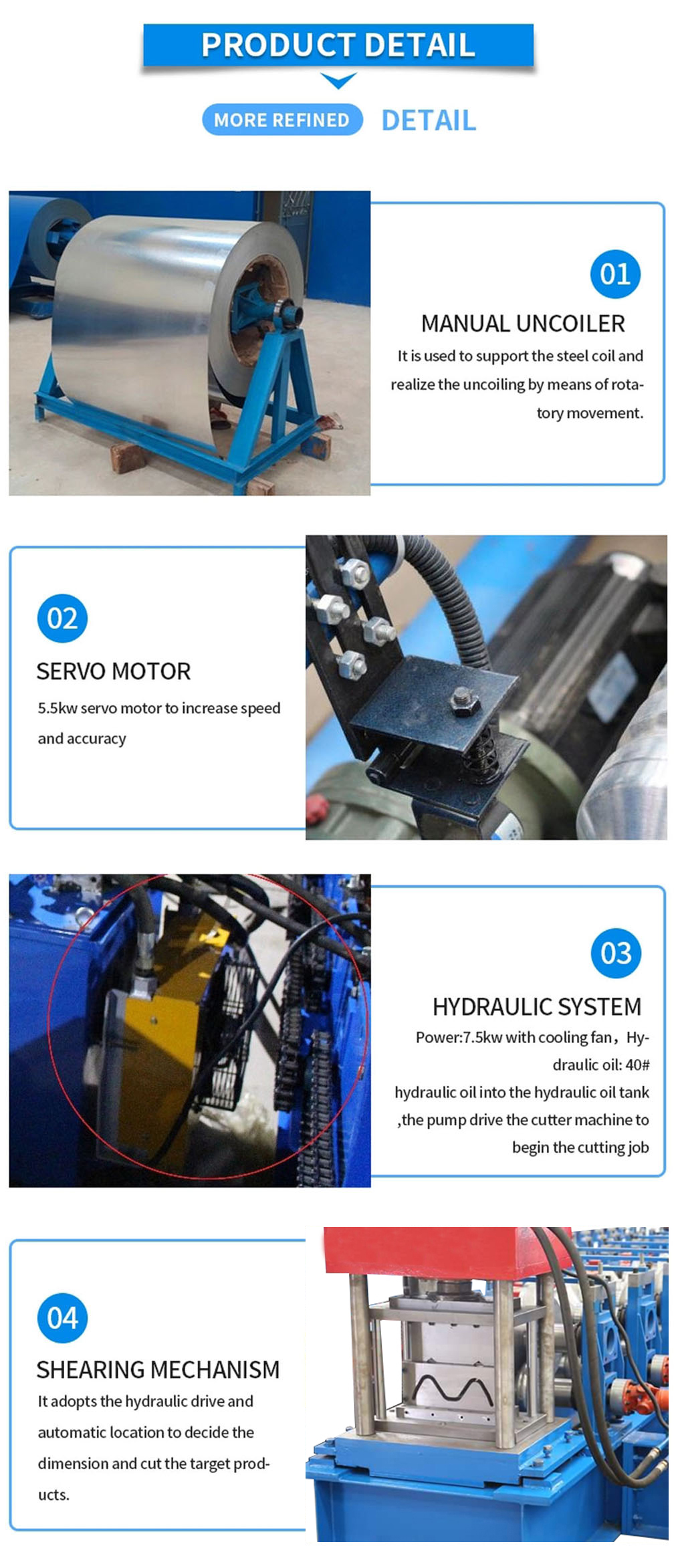 Highway Guardrail roll forming machine