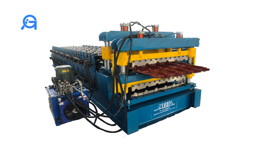 Double layers metal sheets roofing machine