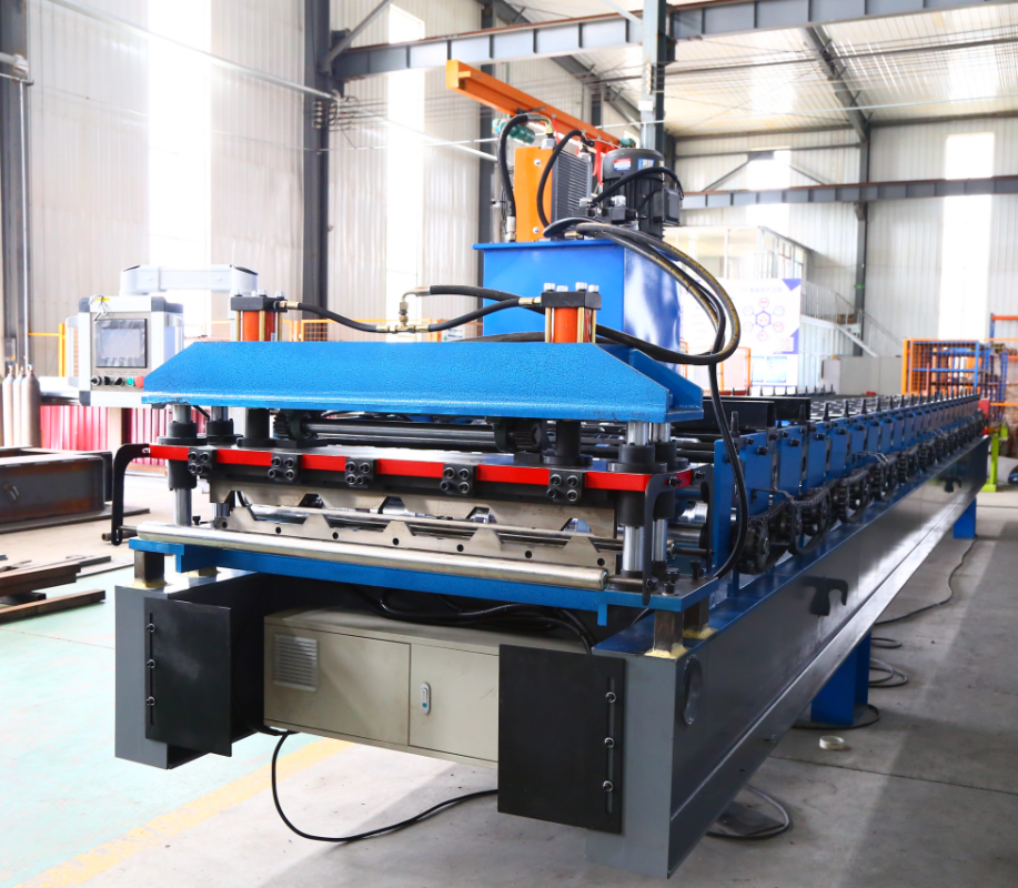 Components of color steel tile press