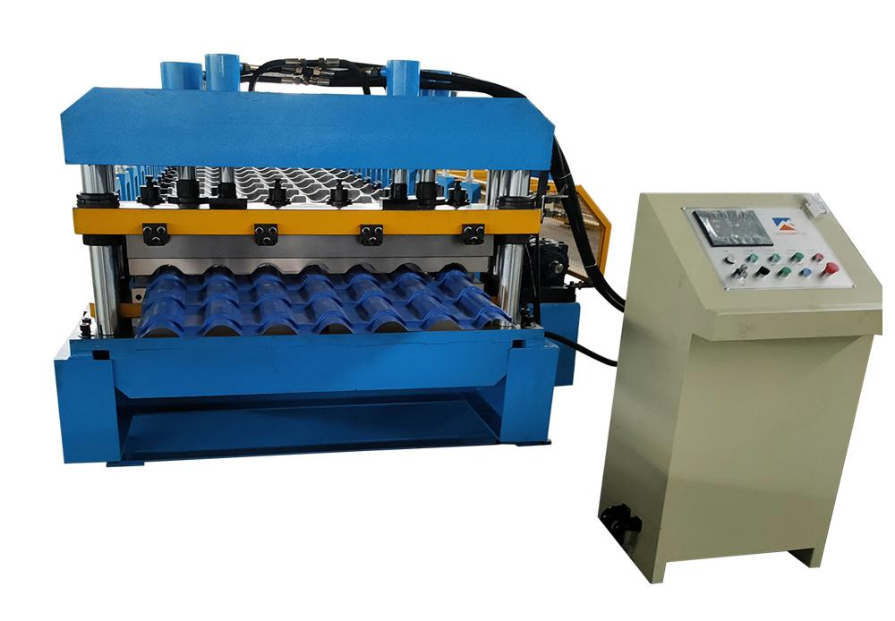 Glazed tile forming machine